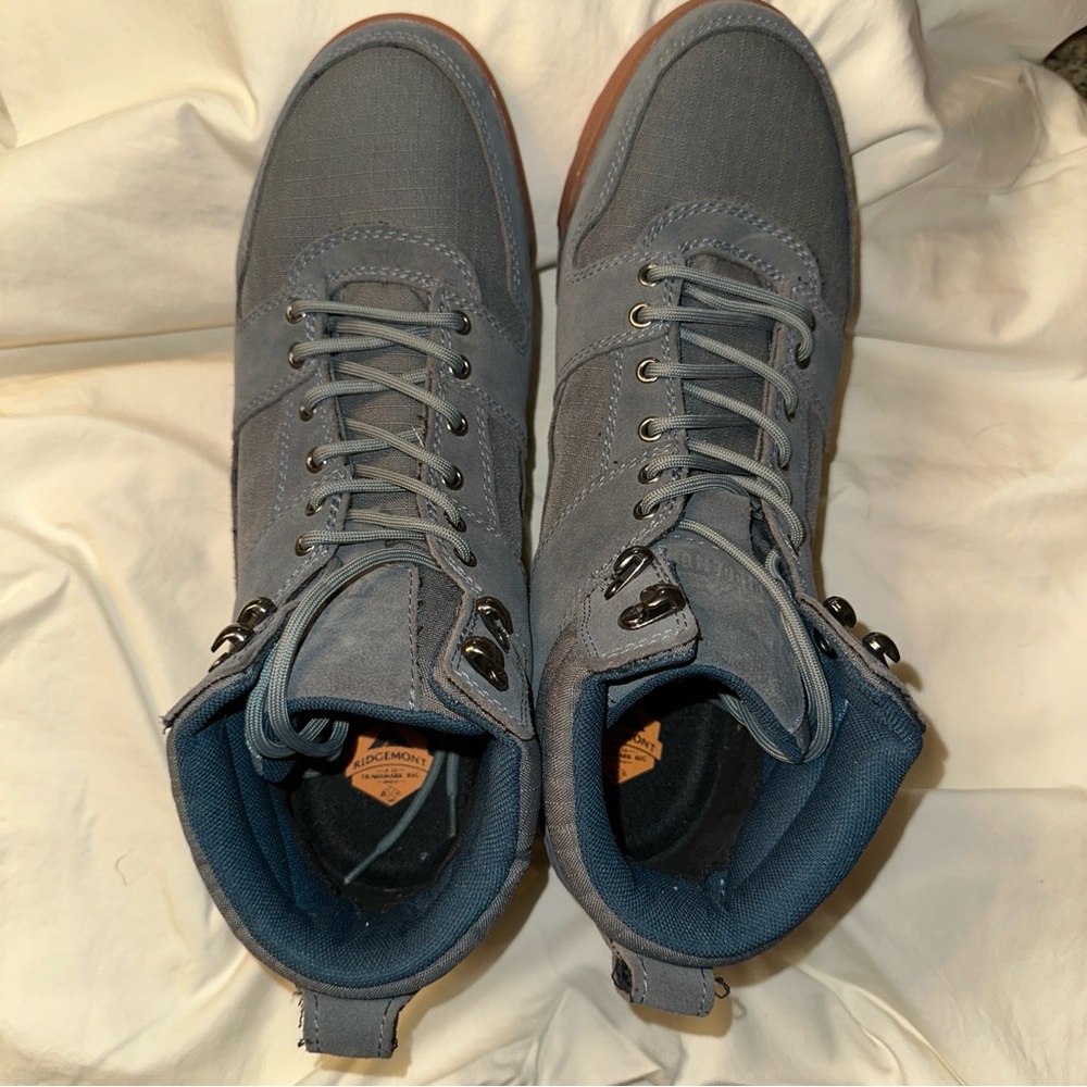 Men's Blue/Grey Sneaker Boots - Picture 2 of 5